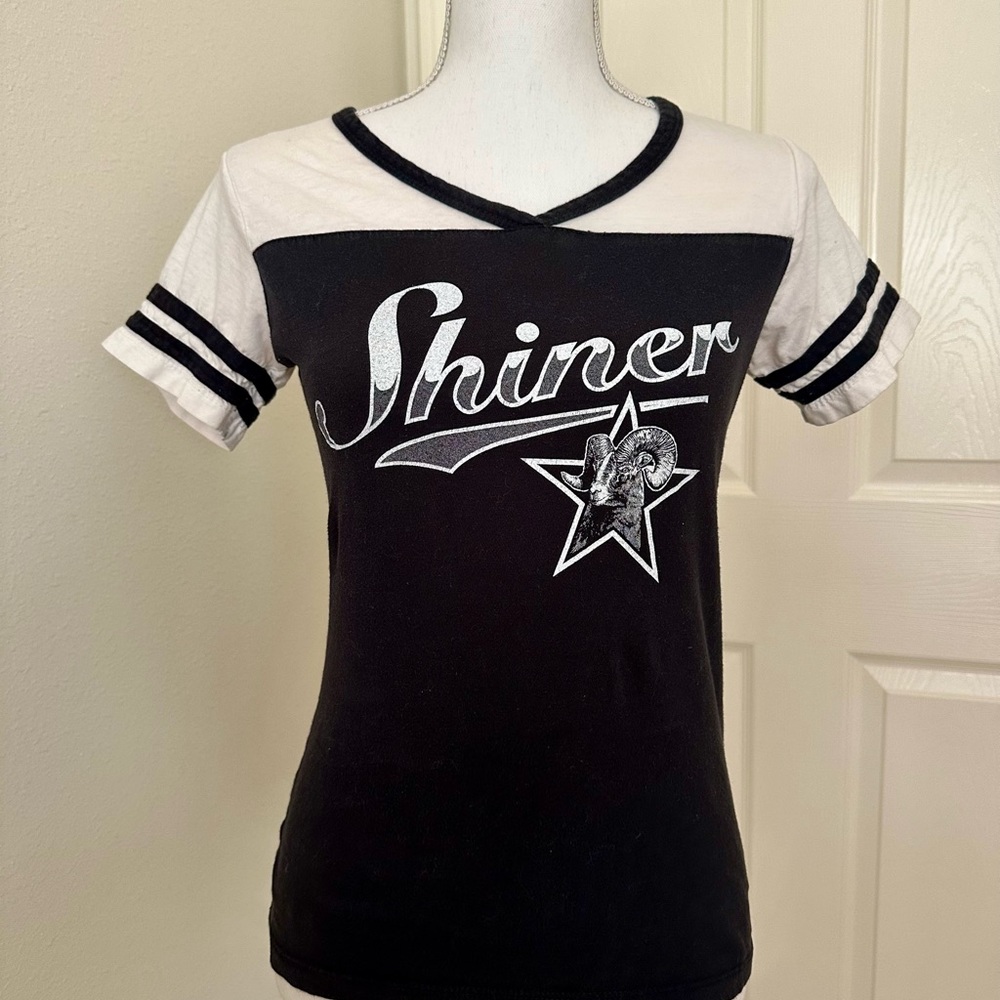 Black and White Shiner Bock Graphic Tee
